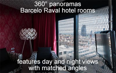 Barcelo Raval hotel rooms 360 degree virtual tour