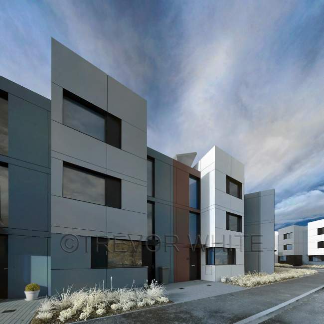 Eco houses, Oxley Woods, Milton Keynes. Architect: Rogers Stirk Harbour+Partners