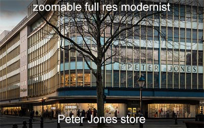 modernist architecture Peter Jones store