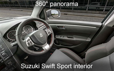 360 degree Suzuki Swift Sport interior